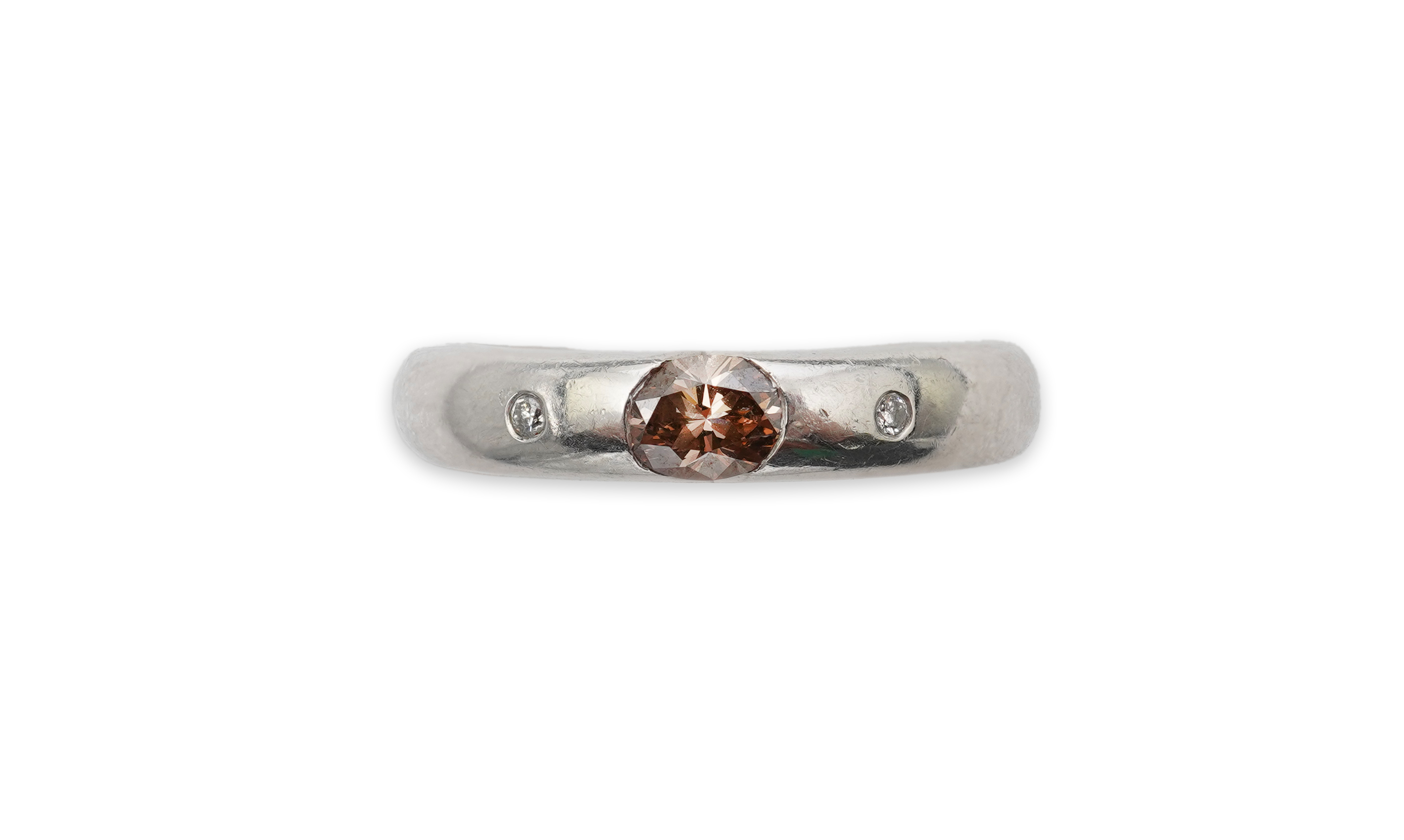 A brown diamond ring